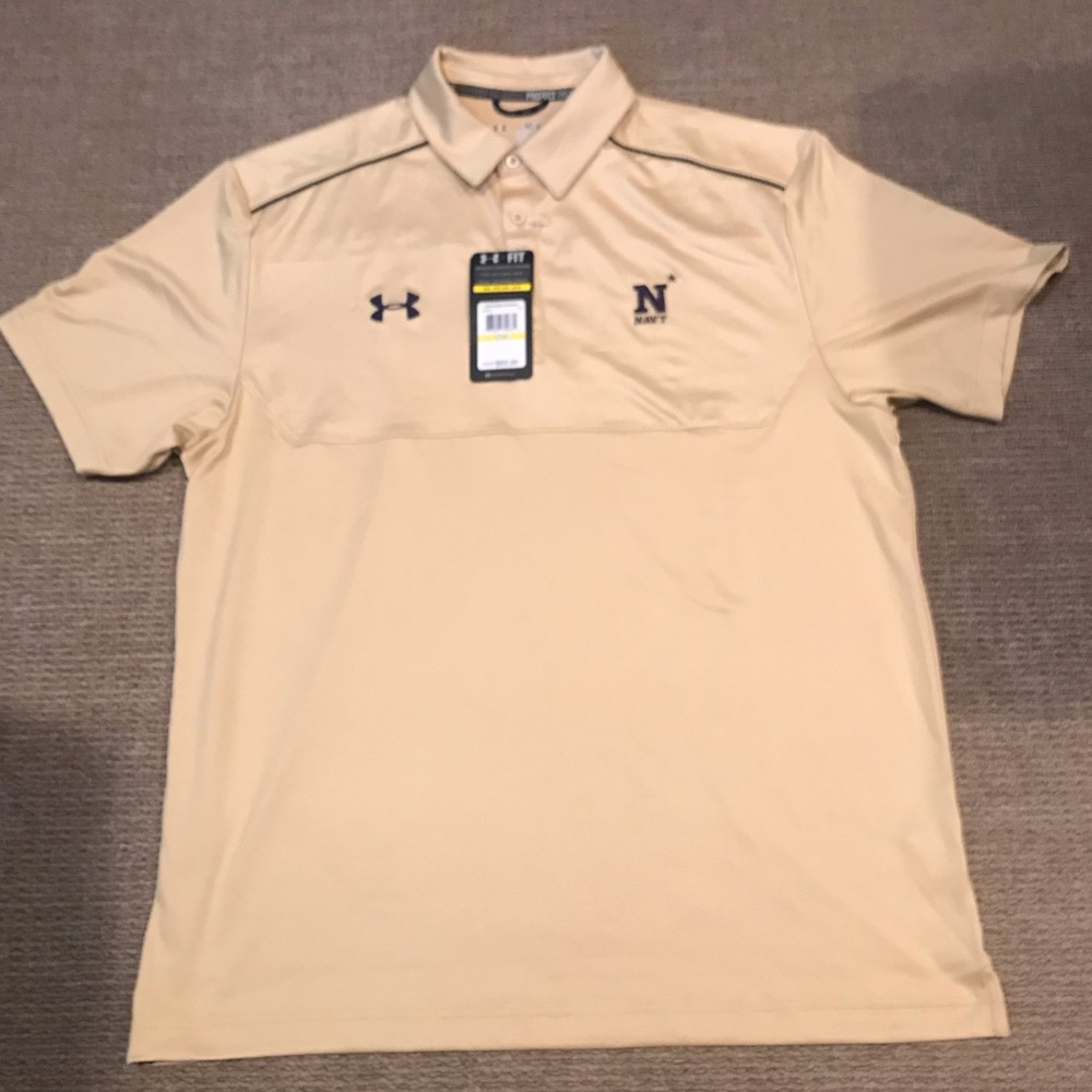 ❌SOLD❌ NWT Under Armour Naval Academy (USNA) Polo - Picture 2 of 5